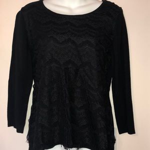 Cleo petites lace knit top